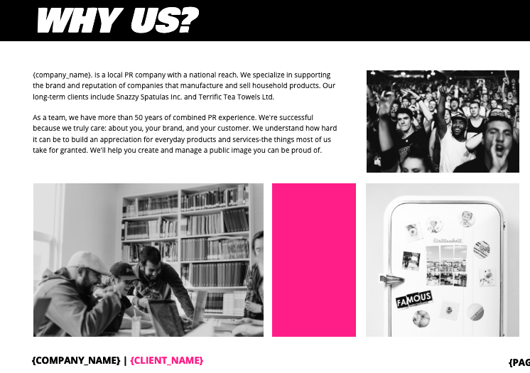 Public Relations Proposal Template